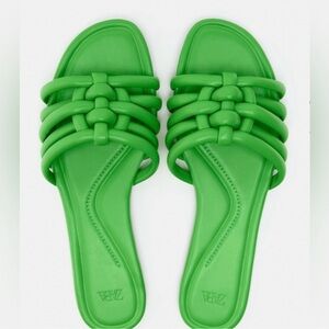 ZARA Flat Multi-strap Sandals, NWT, size 38